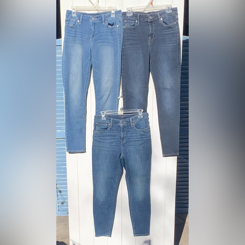 Lucky Brand Women’s ankle skinny leg denim stretch mid rise jeans